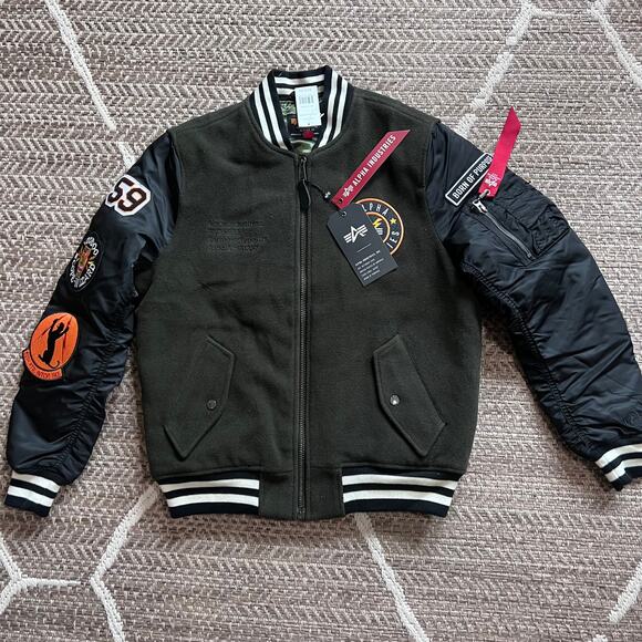 Alpha Industries Wool Jacket- Sz small - Picture 1 of 6